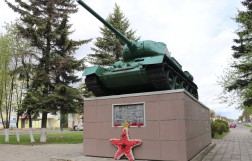 Танк Т-34 на площади Мира, Ржев