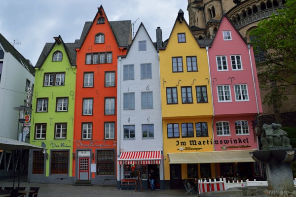 Рыбный рынок и цветные дома в Кельне