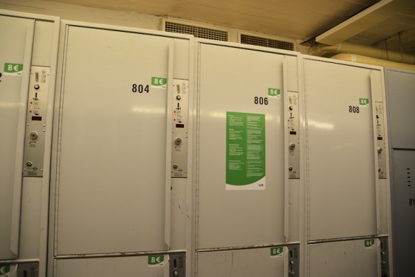 Камера хранения на Центральном ж/д вокзале Хельсинки